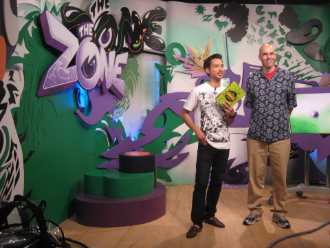 Bart King with Carlos on YTV The Zone